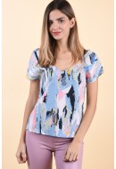 Bluza Dama Only Ditte Ss Cloud Dancer Apstra